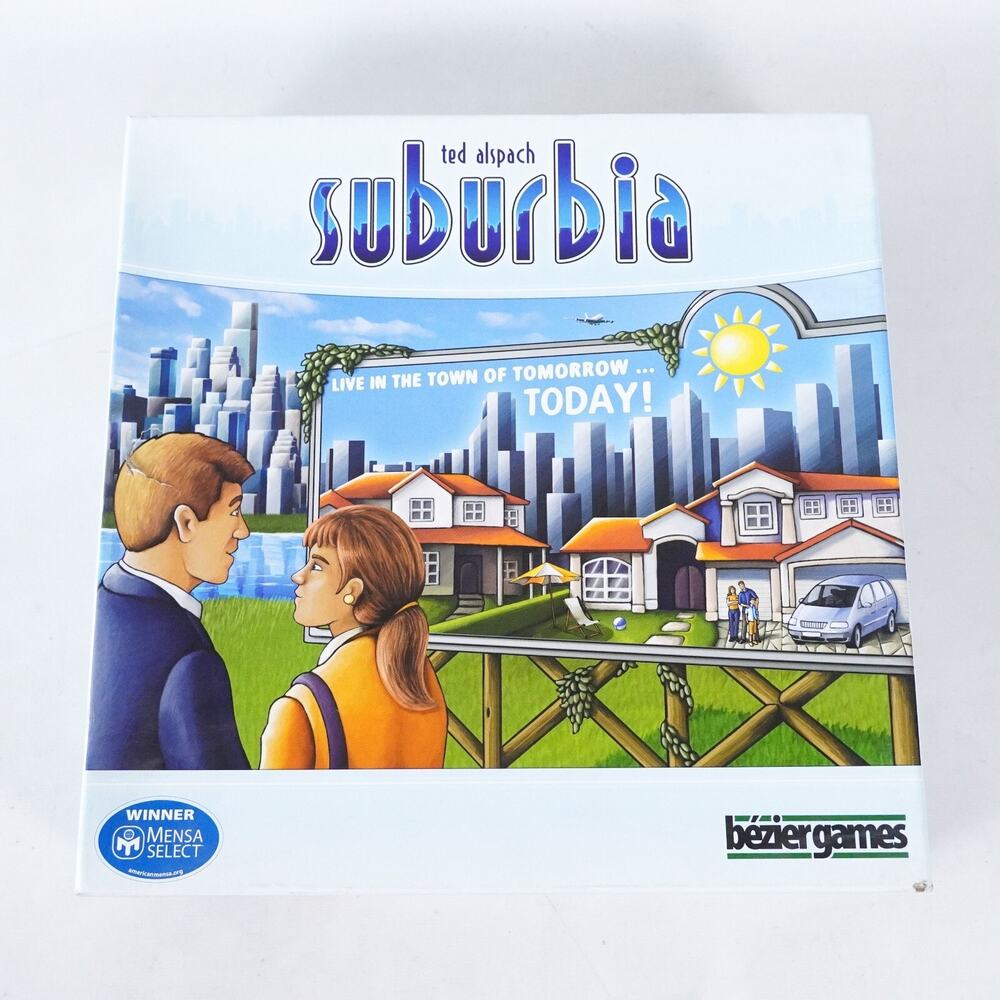 Suburbia City Building Strategy Board Game Bezier Games Ted Alspach New Open Box